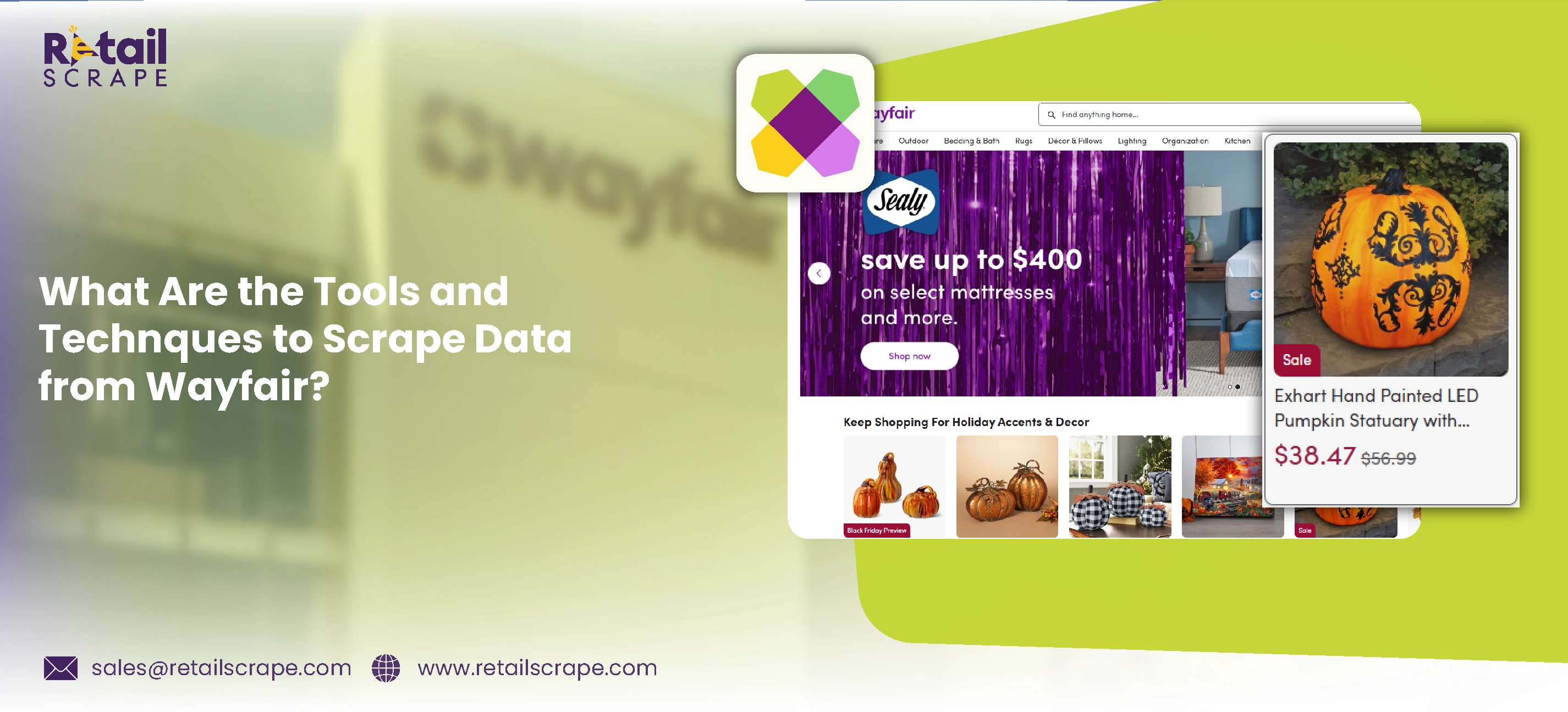 What Are the Tools and Technques to Scrape Data from Wayfair